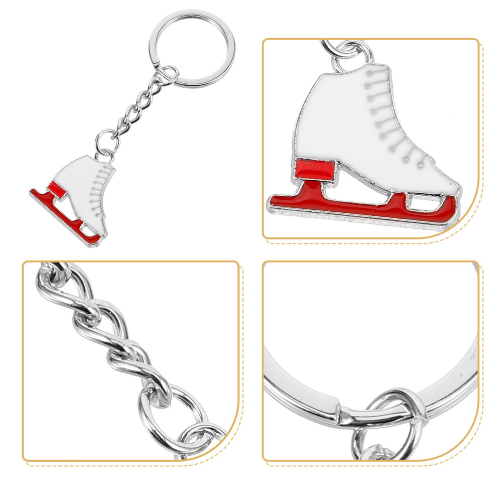Alloy Key Chain Wear-resistant Zinc Alloy Roller Skate Decorative Bag Pendants