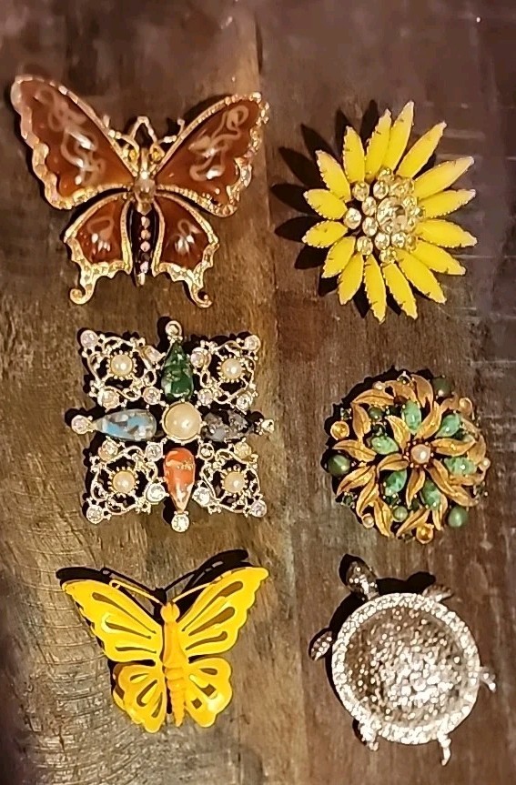 Brooch Lot Of 13 See Pictures