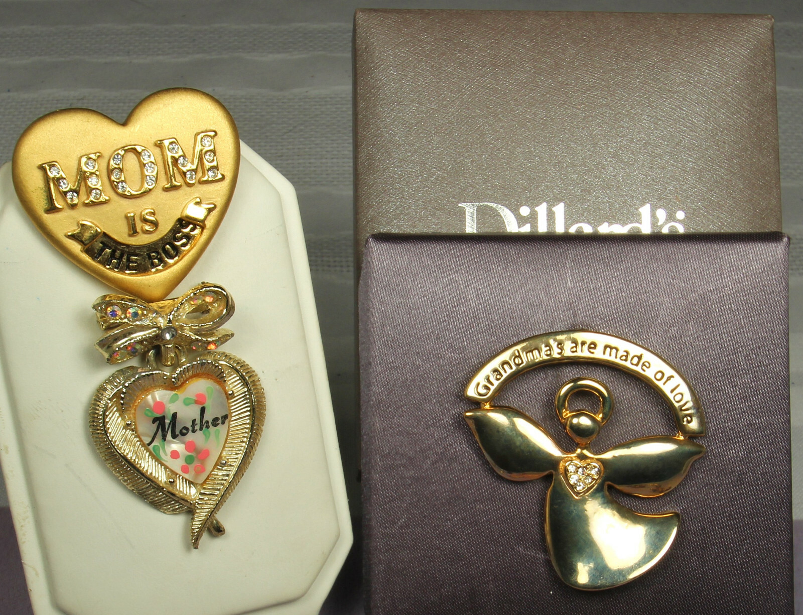 MOTHER GRANDMOTHER Jewelry Lot Hearts Locket Rossi Dillards 1920s to Now