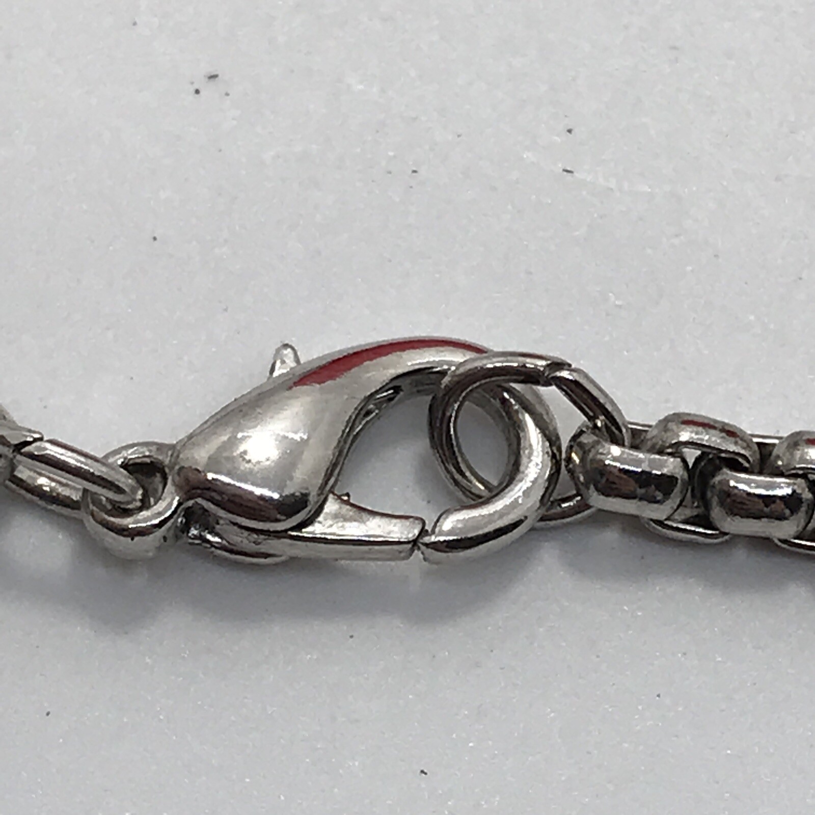 Vintage 4mm Silver tone 36″ Rolo Box Chain Necklace