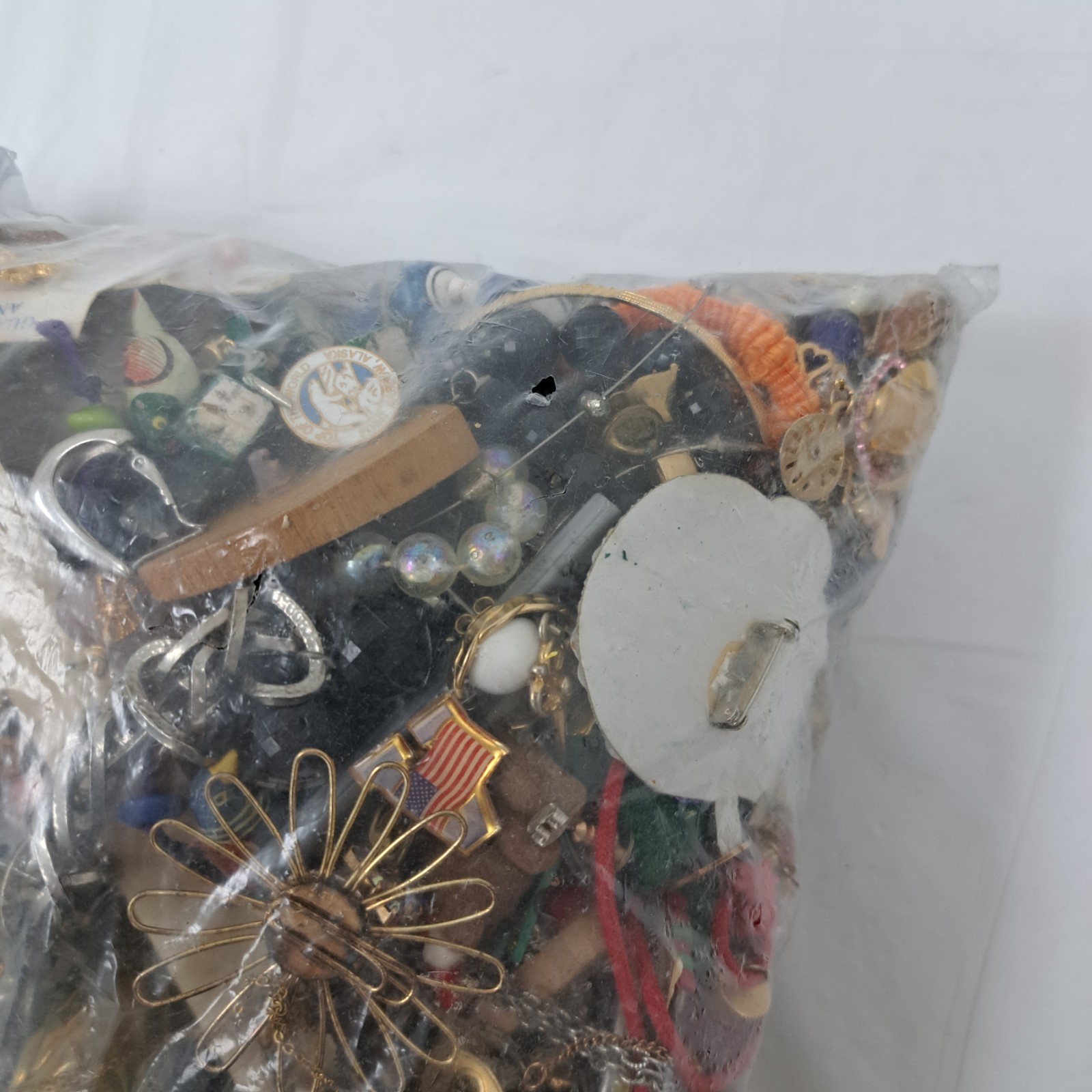 Bag Old Unsearched Jewelry Lot Vintage Estate Find Junk Drawer Large