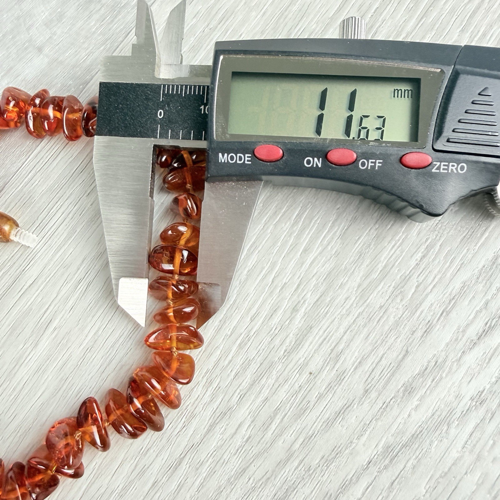 Vintage Genuine Baltic Amber Honey Cognac Hand Knotted Beaded Necklace 27”