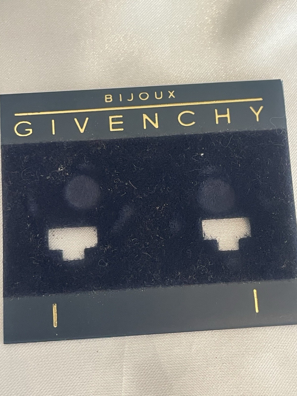 Bijoux Givenchy Clip EARRINGS DEEP PURPLE CABOCHON Green Purple Rhinestone *Read
