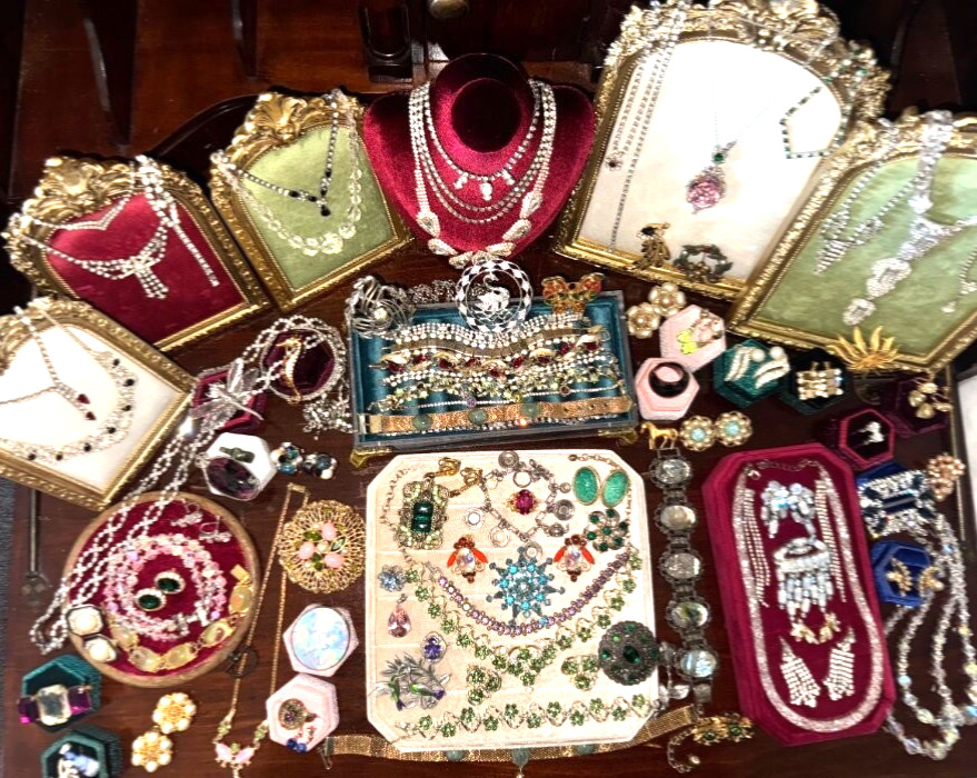THE JULIET Rhinestone Vintage Costume Jewelry Lot Juliana Kramer Weiss Trifari +