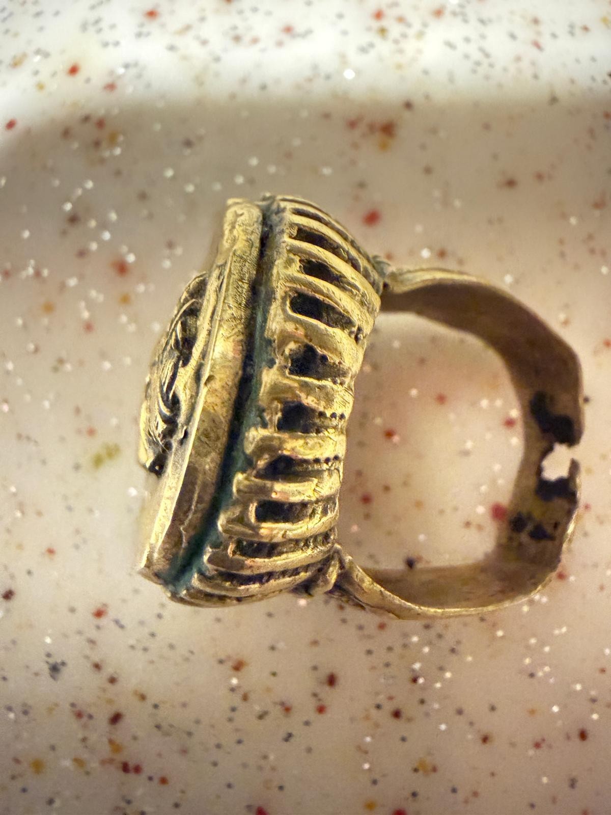 Vintage Ring, Two-Face God Janus