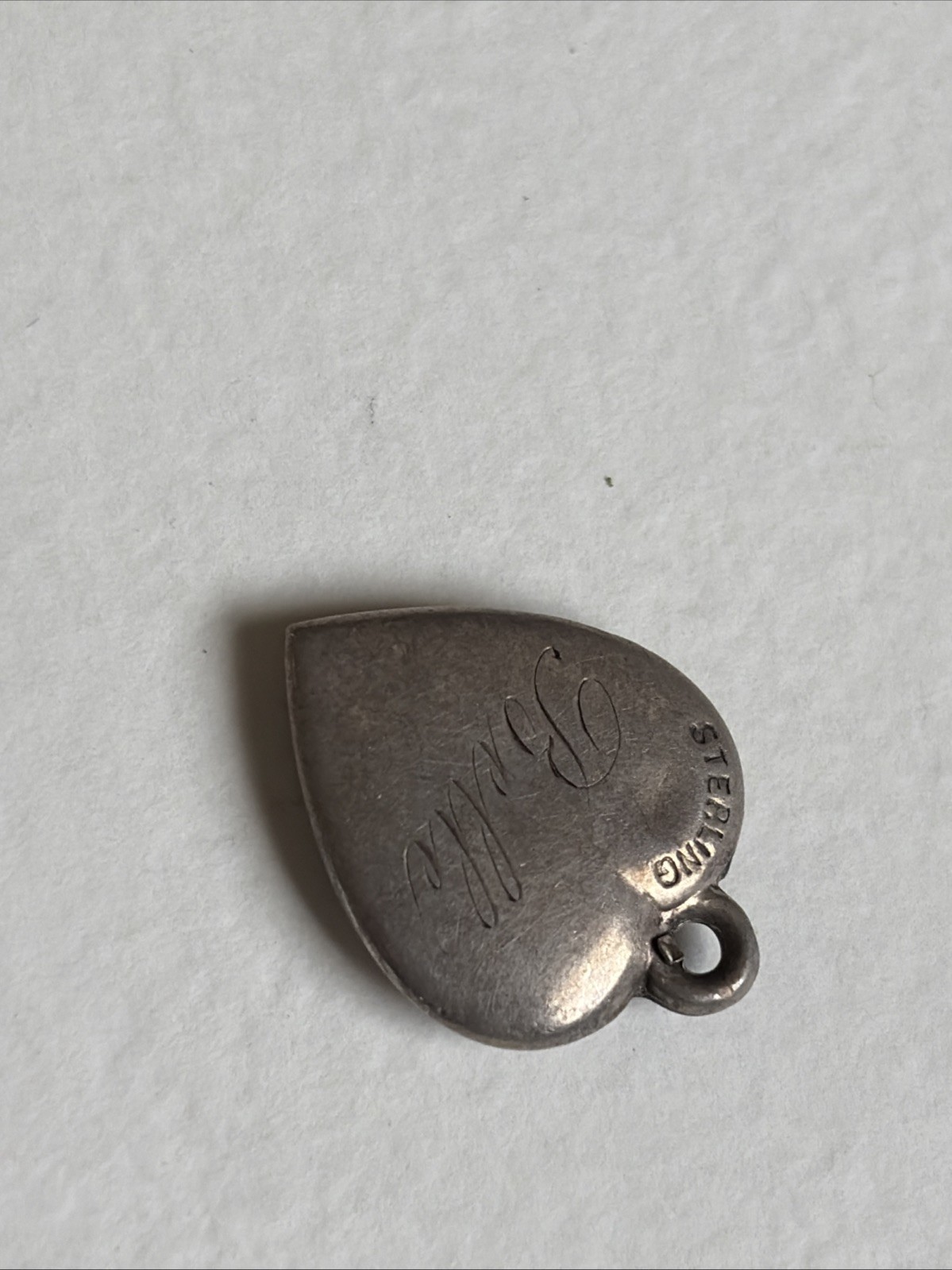 Vintage Sterling Enamel Lucky Heart Clover