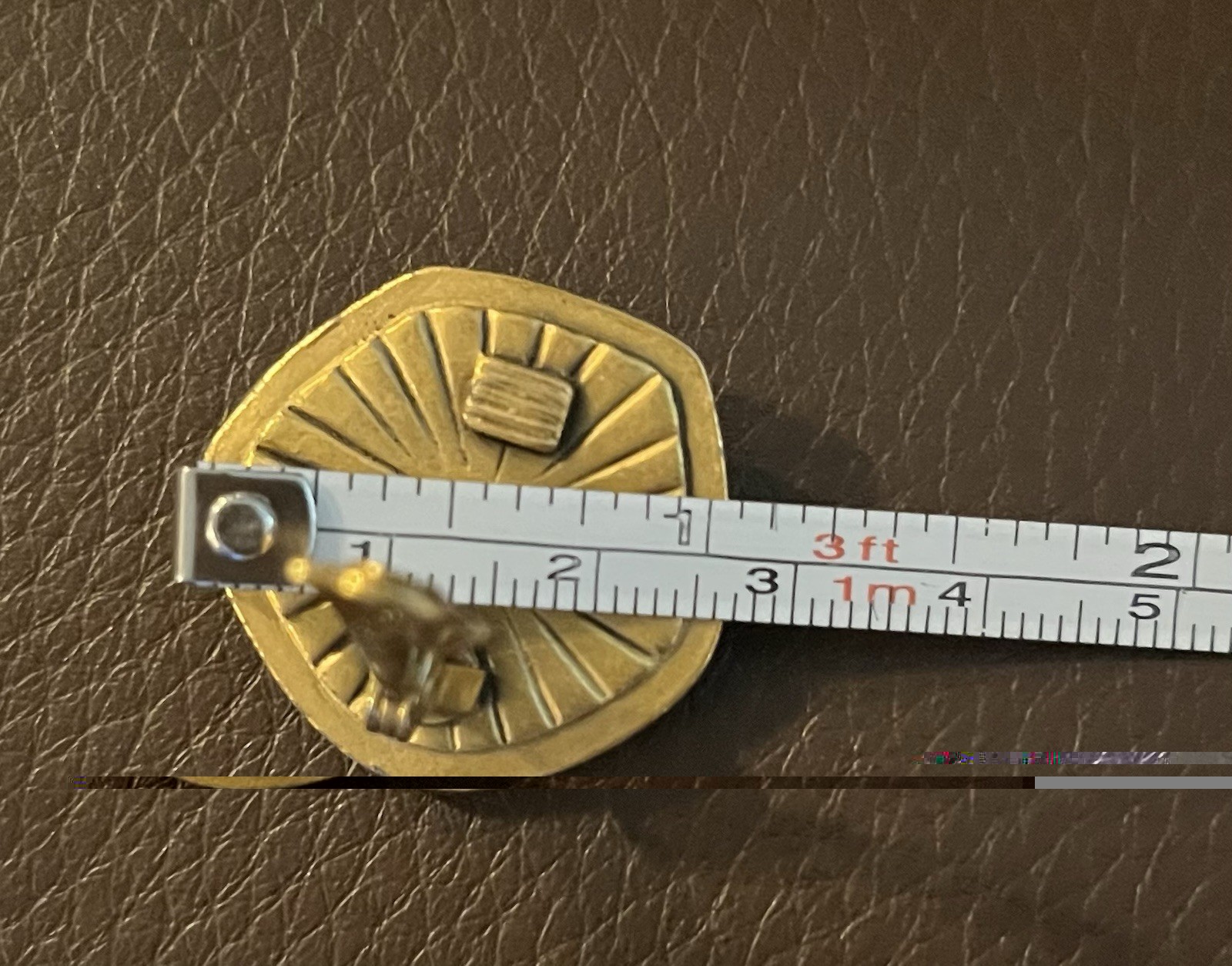Vintage Yves Saint Laurent Metal & Resin Clip-On Earrings YSL Designer Authentic