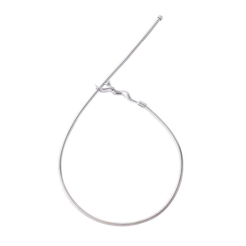 Men’s and Women’s Collarbone Chain Adjustable Collar Curved Necklace Alloy