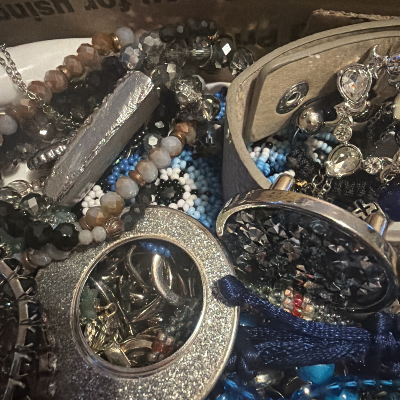 Vintage to Now Jewelry Lot, ALL WEARABLE Untested. No Broken. Box E8