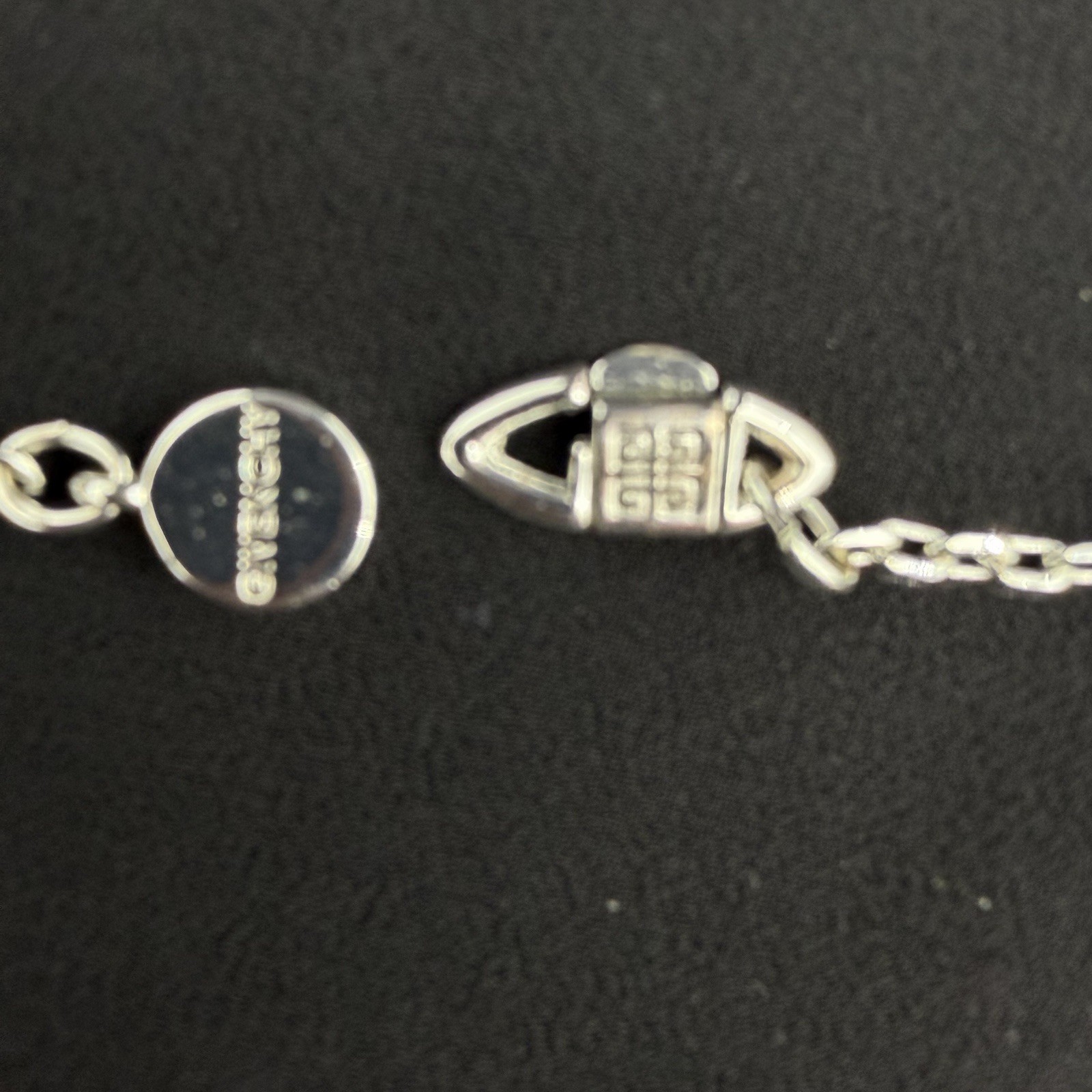 Vintage Signed Givenchy Crystal Necklace Y Drop Lavaliere
