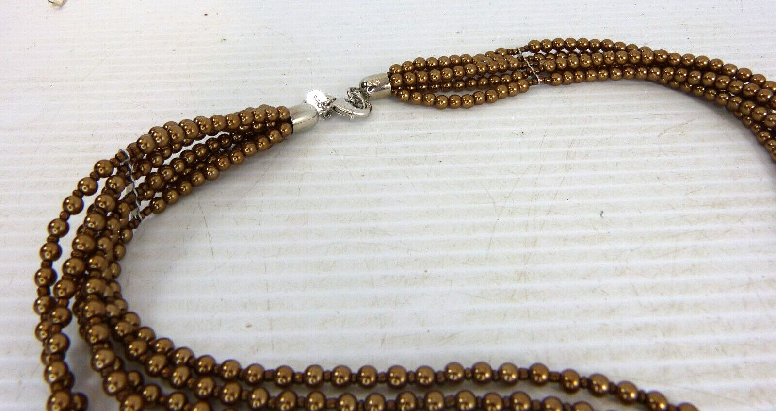 Vintage Joan Rivers Starlet Necklace Copper Bronze Color Statement Necklace