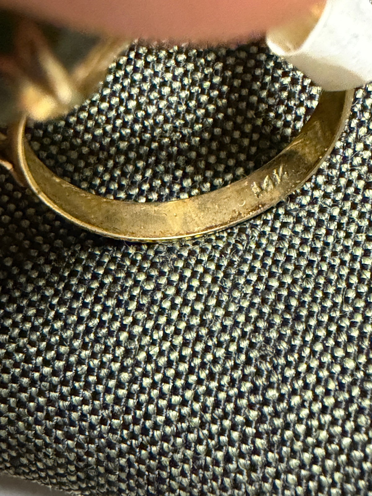 Vintage SOLID 14KT Gold Stamped Jade Ring Size 7 3.98g New Old Stock!