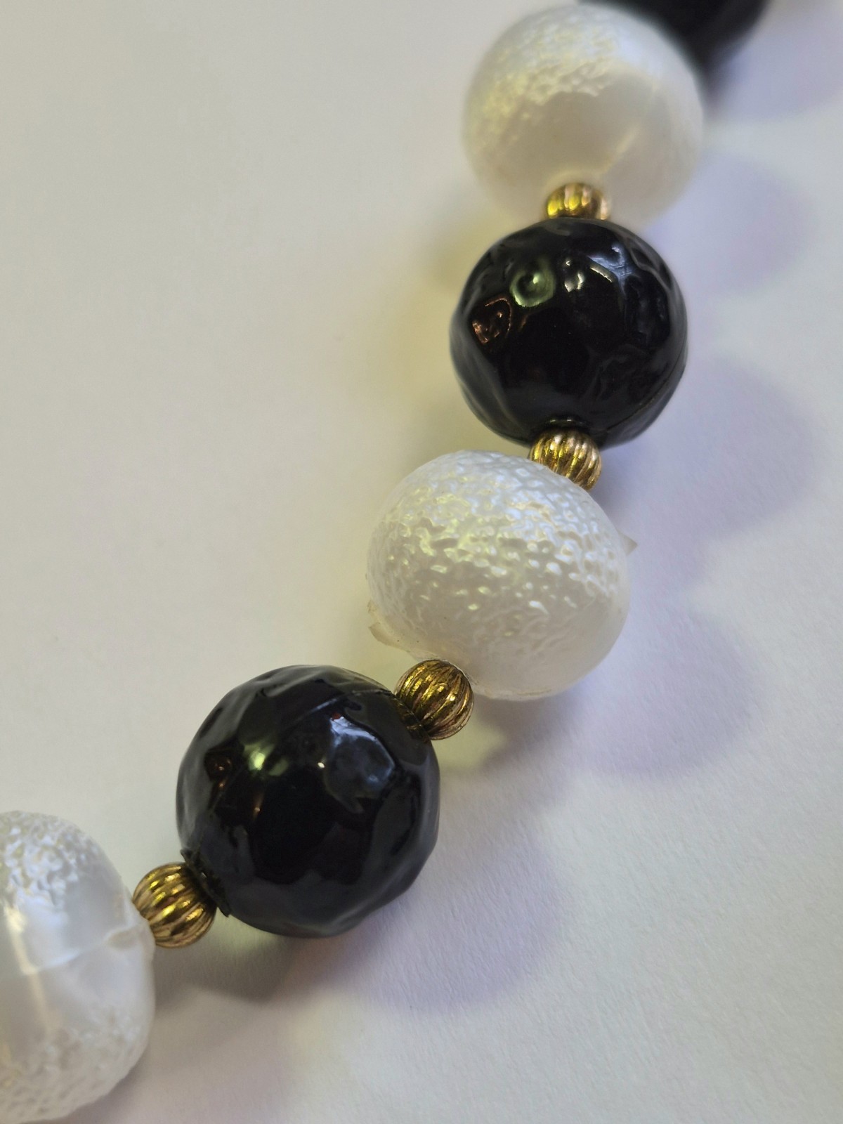 Vintage Tassel Necklace & Earrings Molded Plastic Beads Statement Retro Chunky