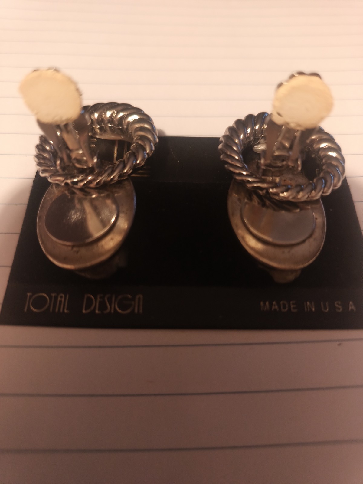 vintage Jeff Lieb Nickel Free clip on ear rings