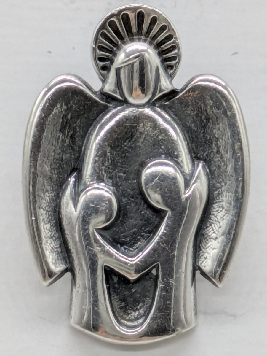 James Avery Retired GUARDIAN ANGEL Silver Brooch Pin 925 Silver 11.6 (EC3038827)