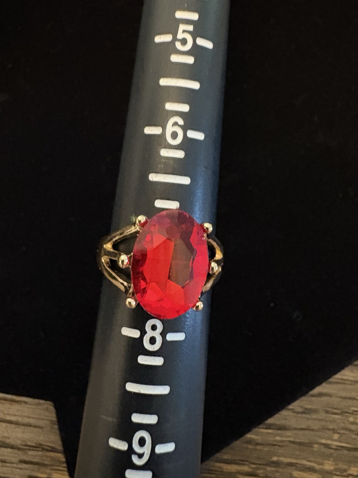 Beautiful Assorted Cut Glass Gold Tone Ring Set Of 10 Lot See Photos For Sizes
