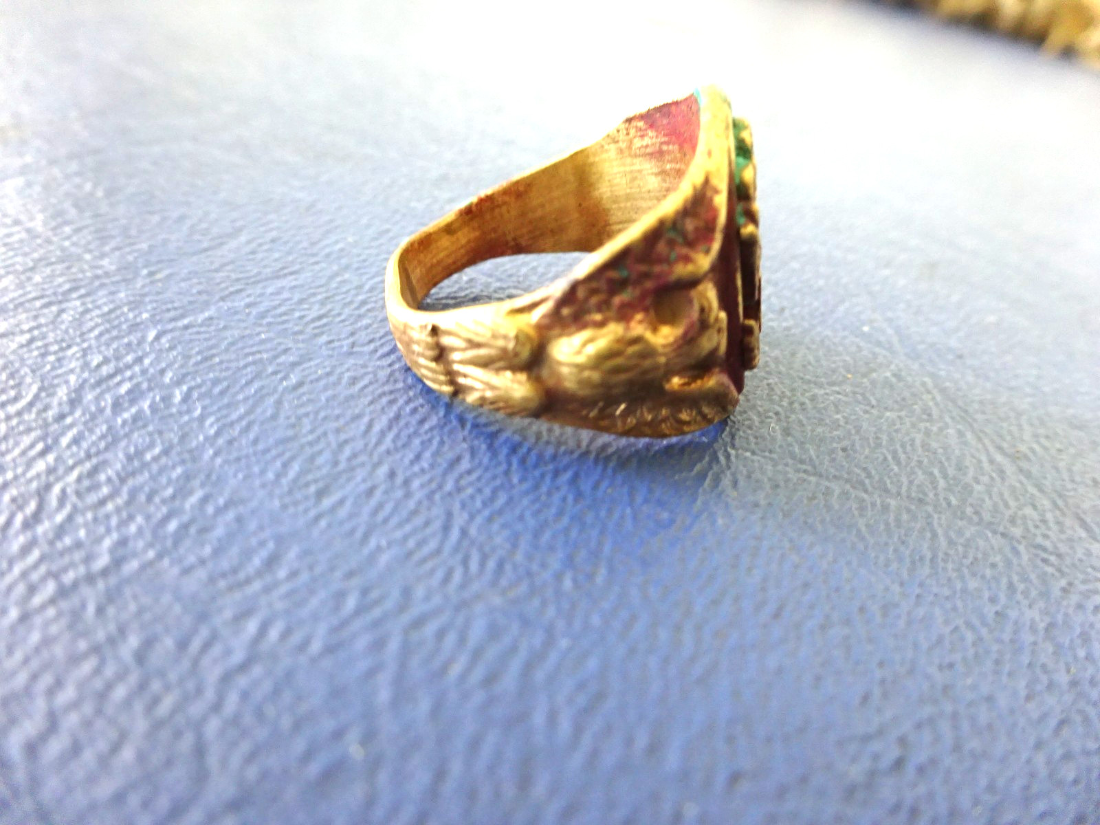 Vintage Copper Military Ring