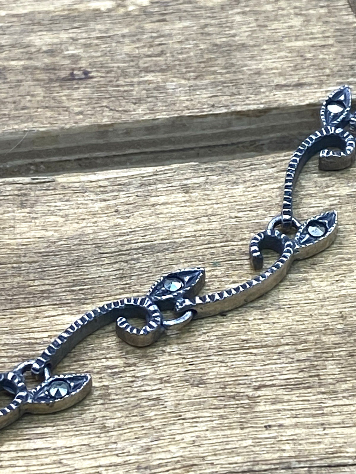 Vintage William Sherwin (WS) Signed Modernist Sterling Silver Necklace 20”