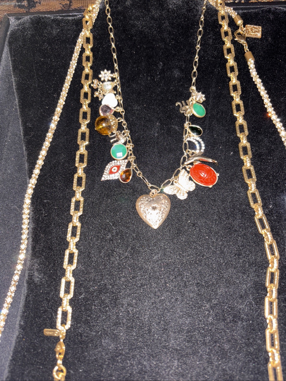 Vintage Chain Necklace & Charm Lot