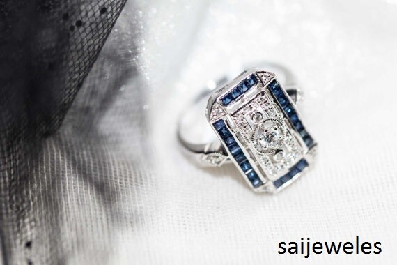 1.60CT Round Lab-Created Diamond Art Deco Vintage Wedding Ring 14K White Gold FN