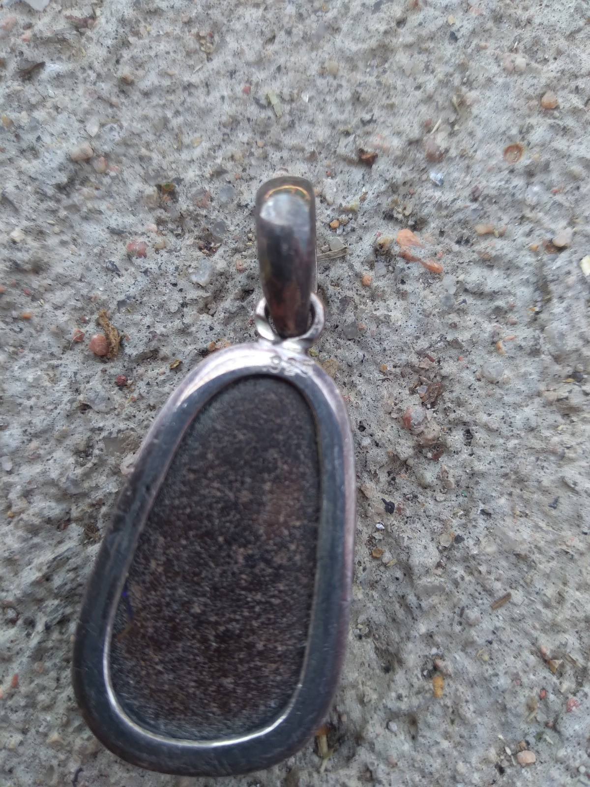 Australian? Boulder Opal Pendant Vintage Sterling Silver 925