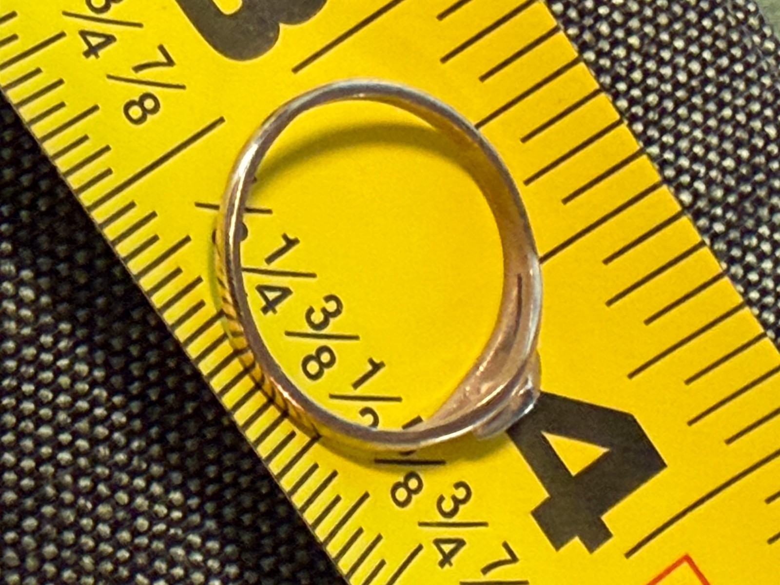 Antique Kidde Kraft Solid 10KT Size 3 Ring Rose Cut Diamond NOS NOI 0.6 grams