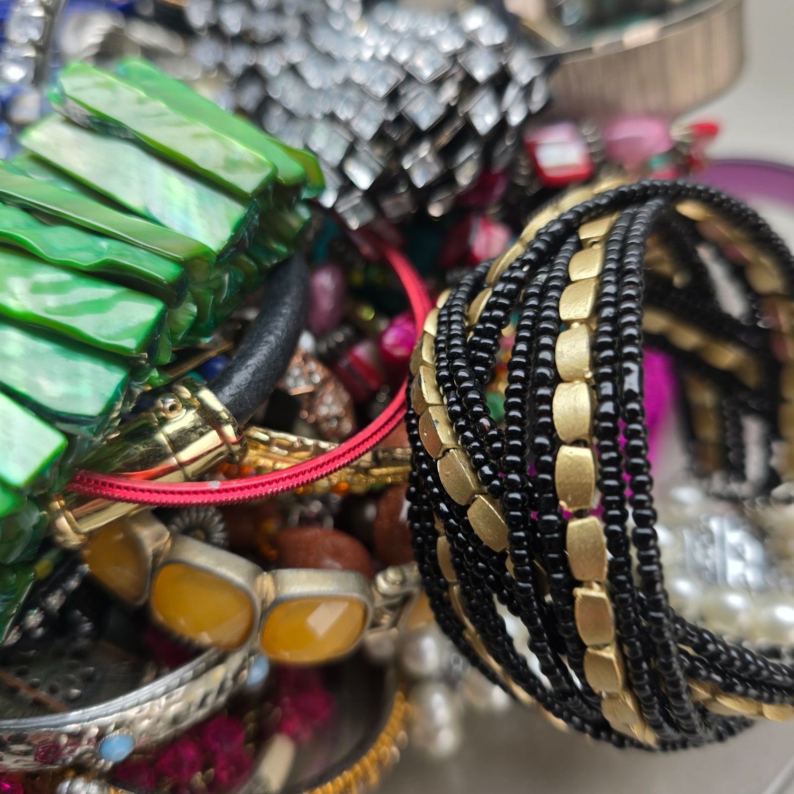 Vintage to Modern Bracelet Lot Wearable Resell 5.66 Pounds