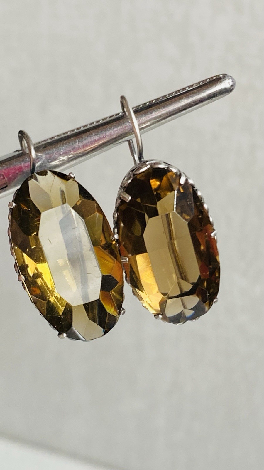 Серьги Крупные СССР серебро 875 звезда 3ФК