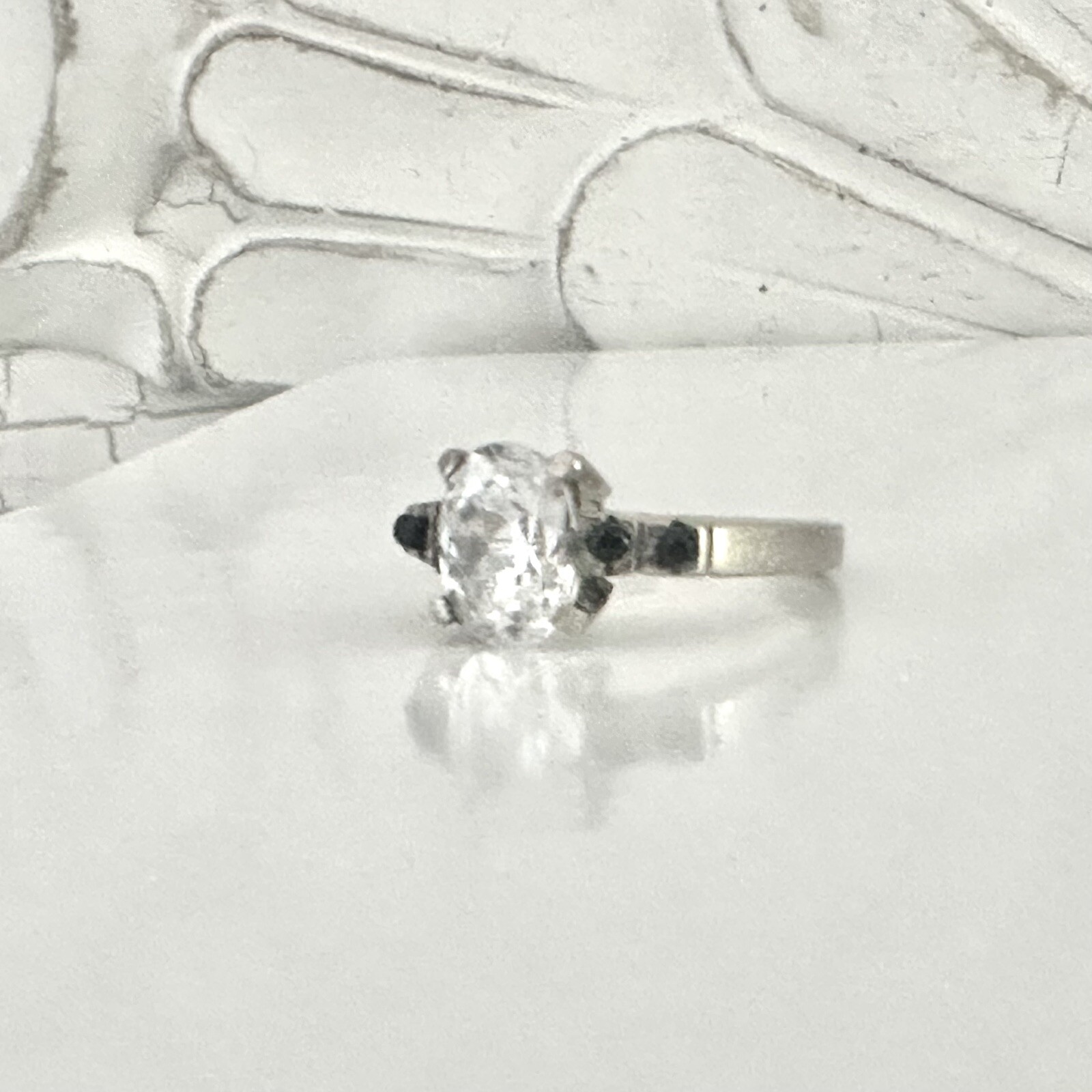 Sterling Silver 925 Wedding Band Designer CZ Bridal Engagement Band Ring