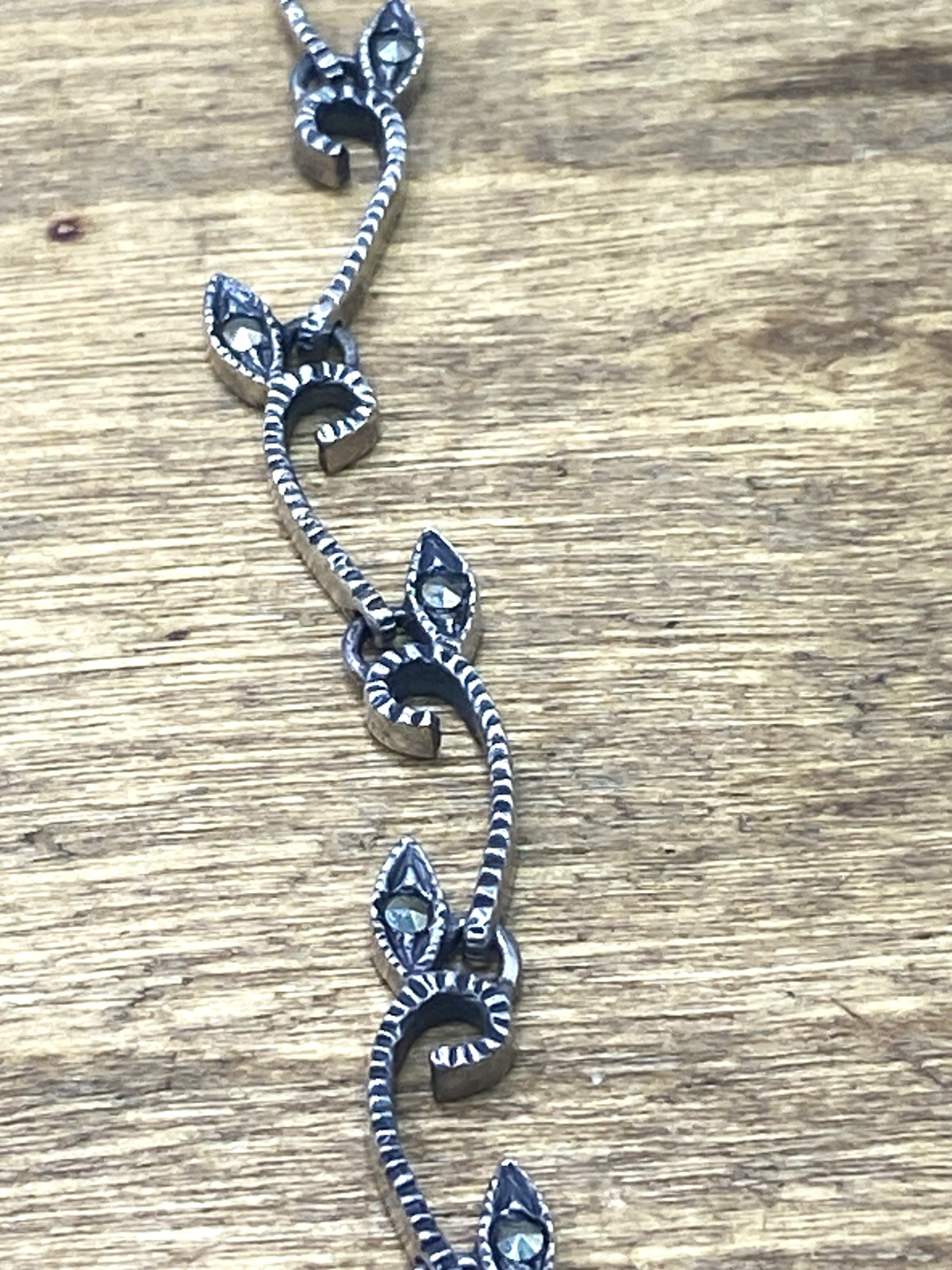 Vintage William Sherwin (WS) Signed Modernist Sterling Silver Necklace 20”