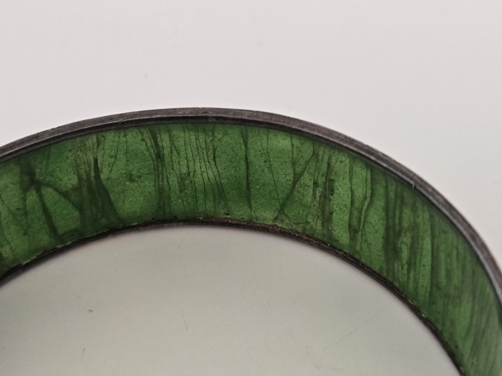 Vintage India? Highly Detailed Silver & Enameled Animal Bangle Bracelet **READ