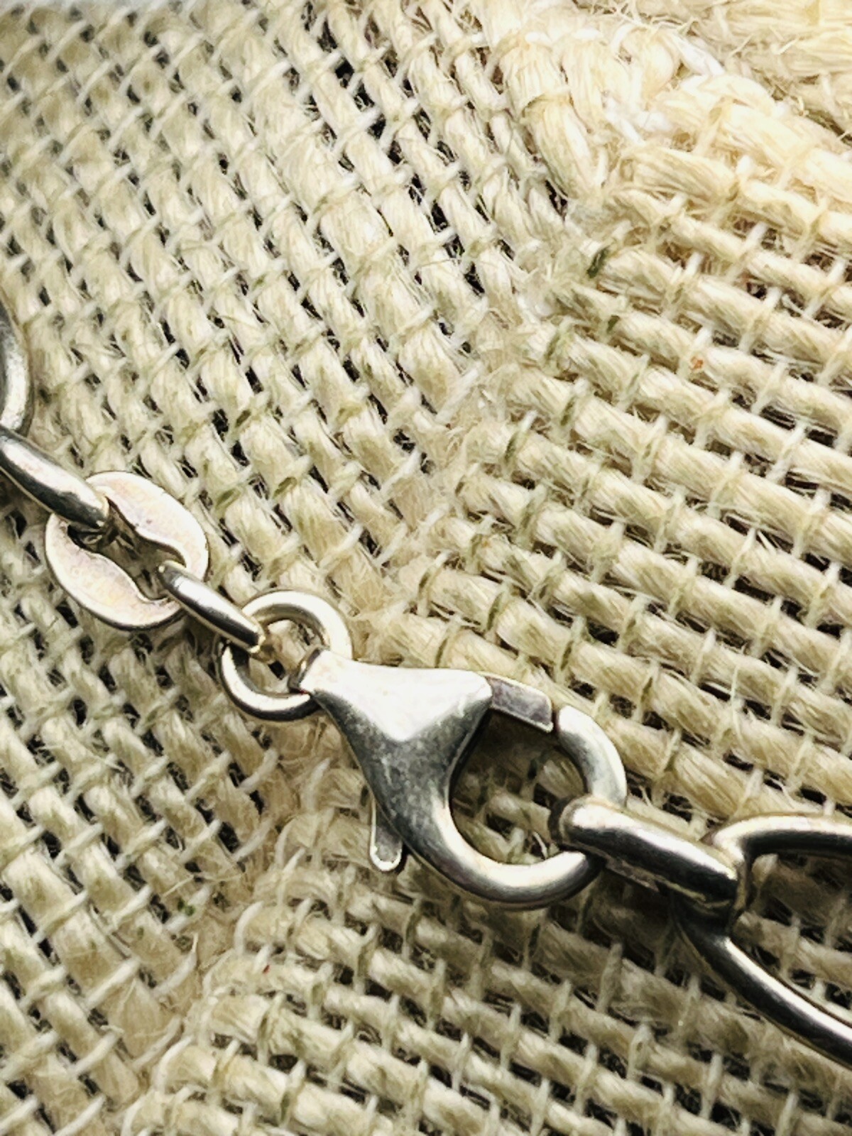 Sterling Silver Fossil Charm Chain Necklace 16″ Chain, 1.5″ pendant ne02