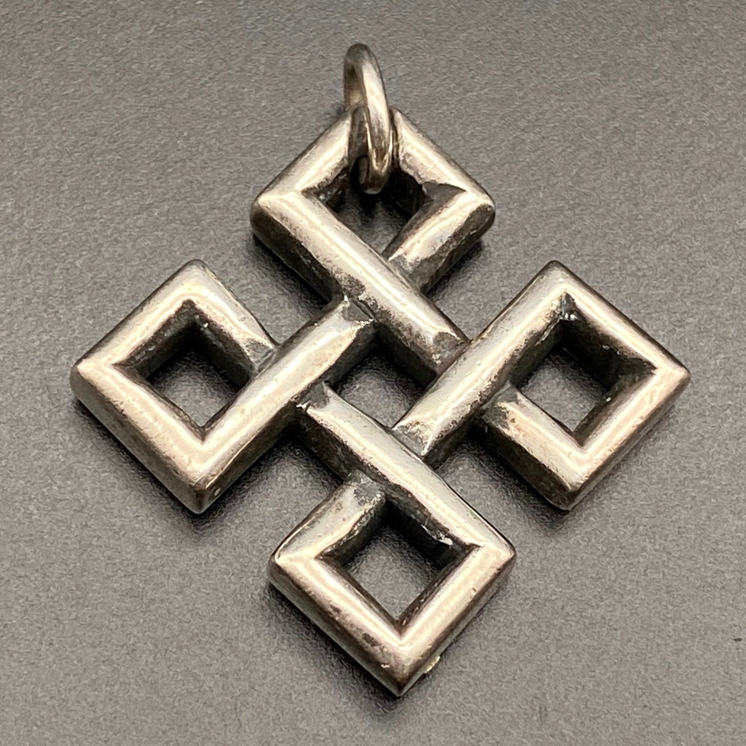 Vintage James Avery Knot of Eternity Cross Sterling Silver Pendant