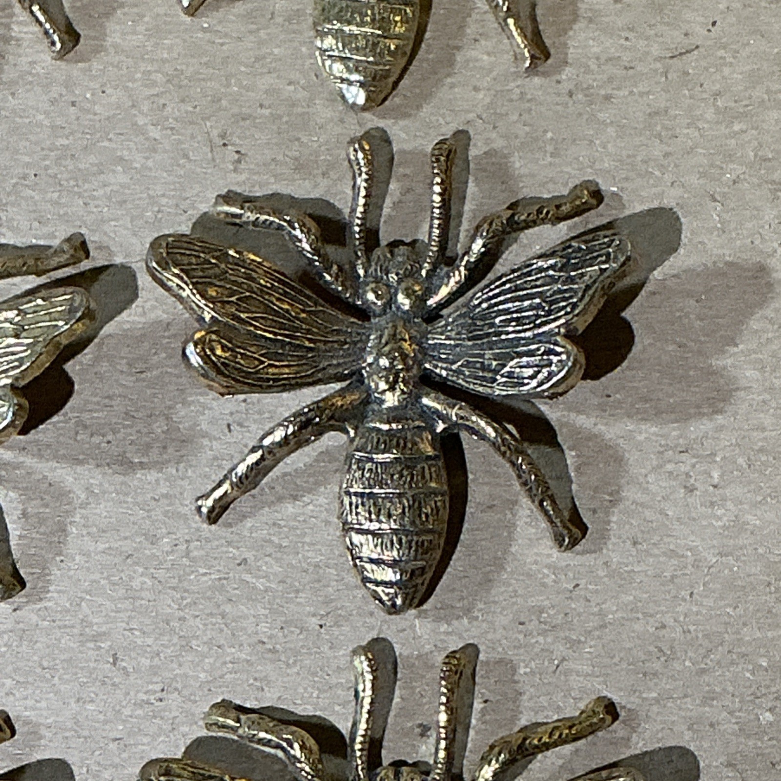 Group Of 8 Vintage Gold Finished Wasp/Bee Jewelry Pieces As Is INV-AT08