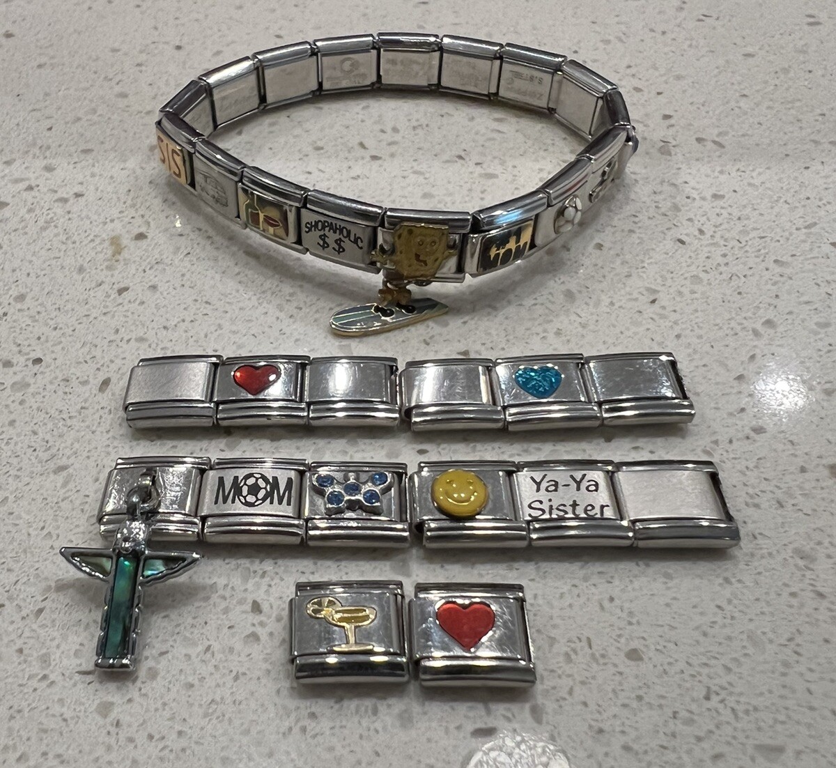Trendy Window Charm Bracelet – Italian Bracelet With Many Charms!