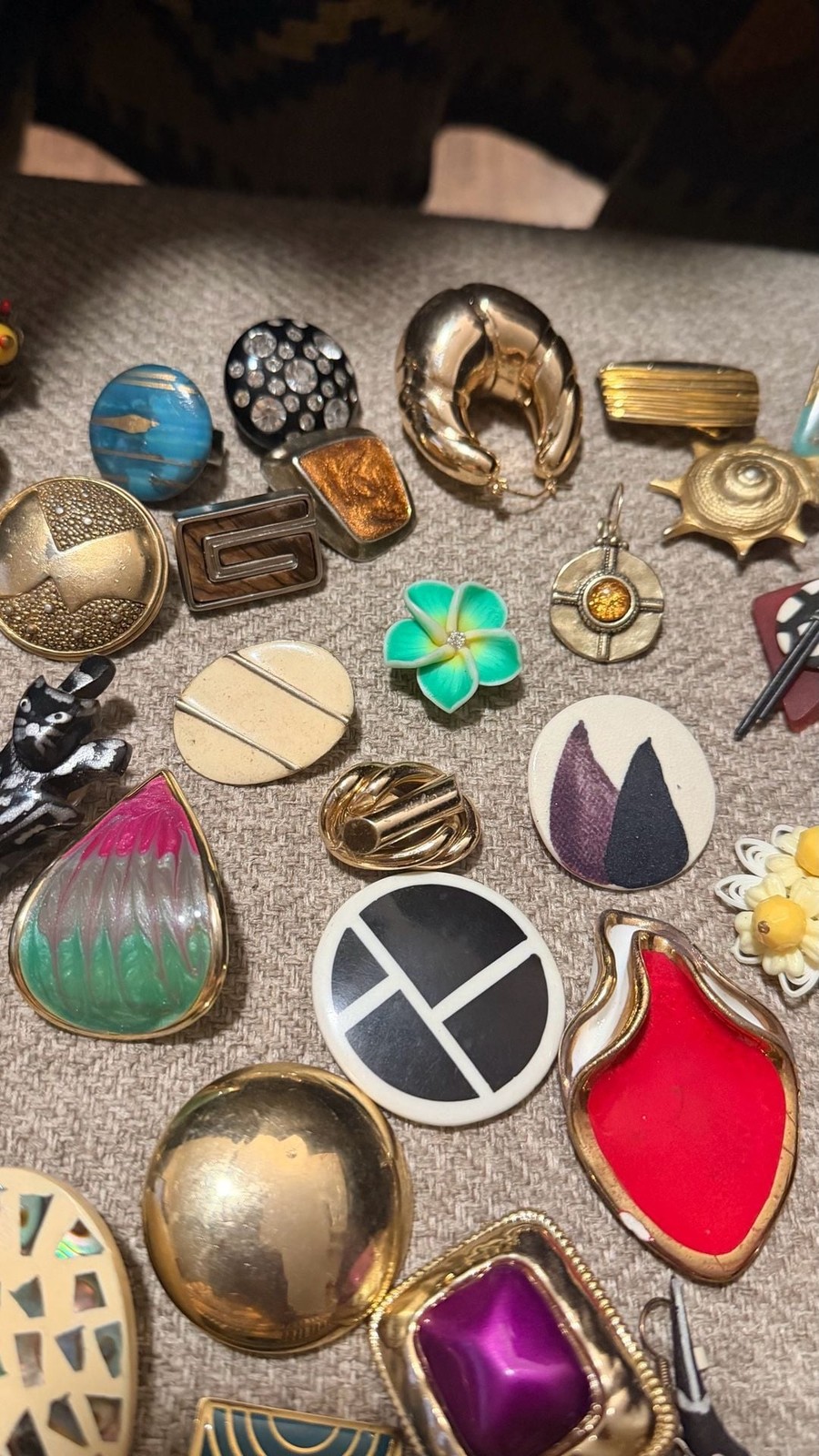 Lot of 50+ Assorted Vintage and Modern Single Earrings for Junk Journaling and C