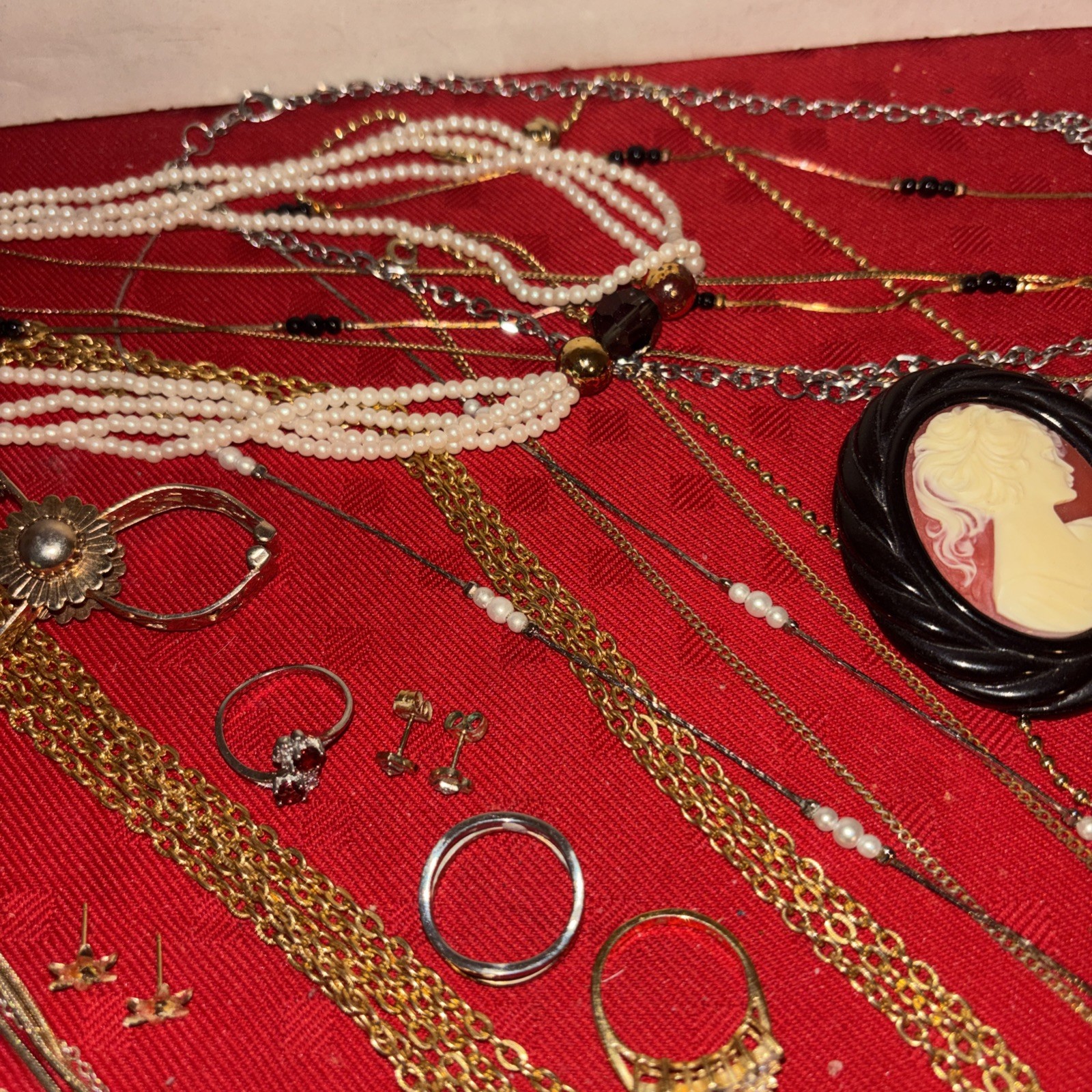 Vintage Estate Jewelry Lot-All Wearable Mix Estate Find- #062326
