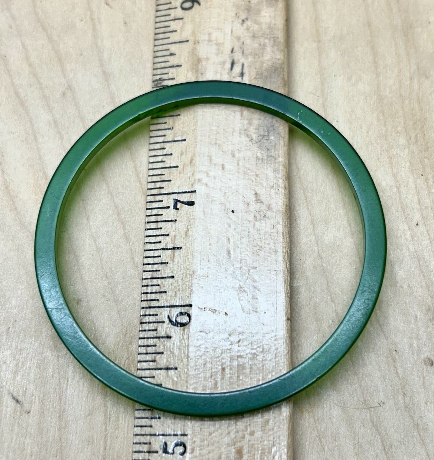 5 Vtg Tested Bakelite Thin Stackable Bangles Green, Orange Marbled Mid Century
