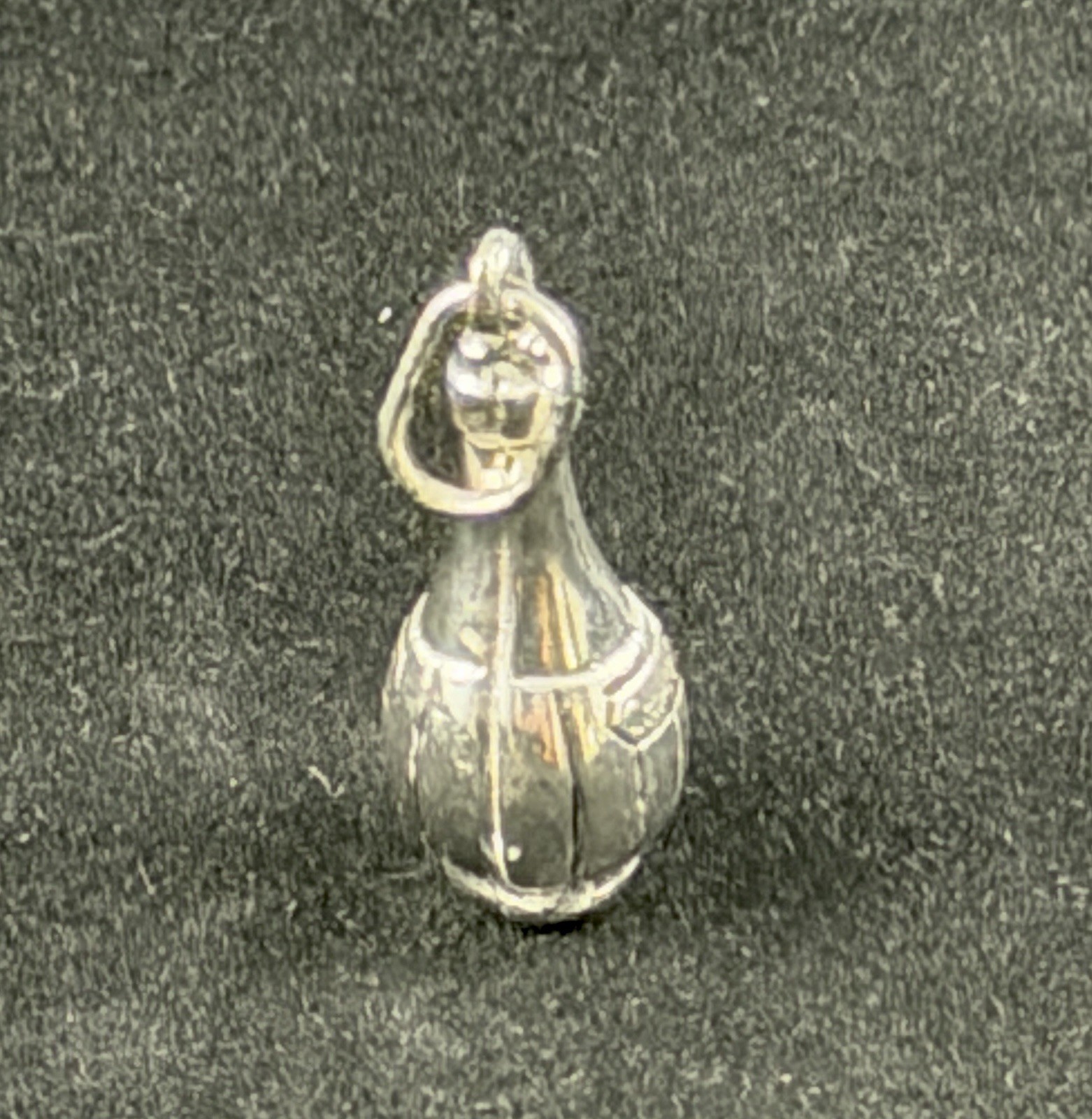 Chianti Bottle Vintage Italian Silver Charm, Pre-owned