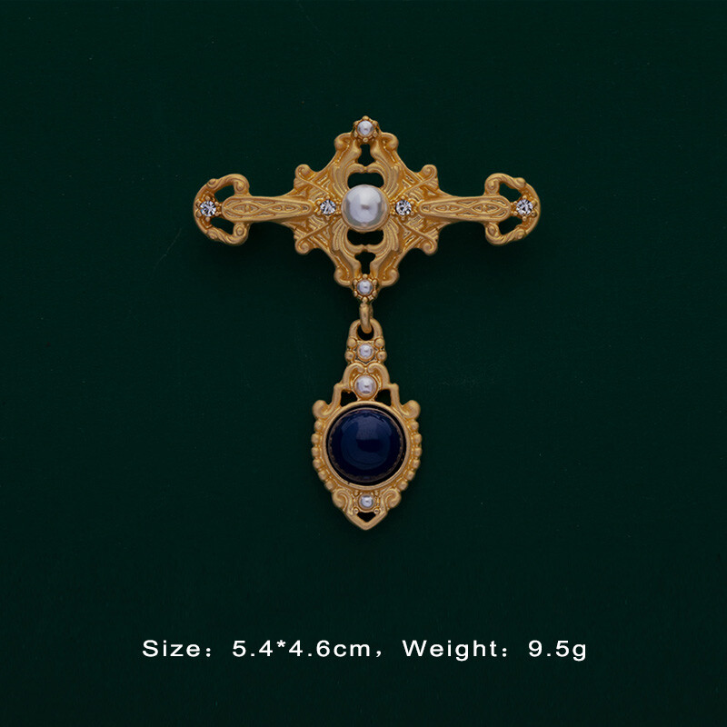 Women Noble Vintage Enamel Flower Brooch Unisex Antique Jewelry Accessories Gift