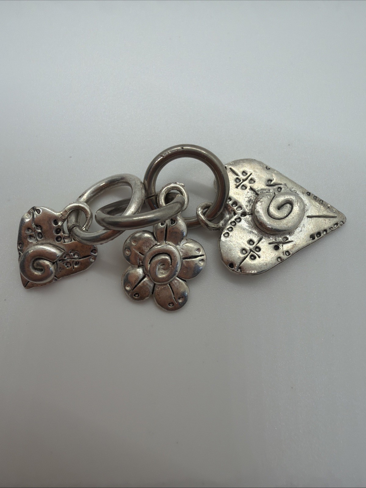 Signed EH E&H Jewelry Company Charms Silver Tone