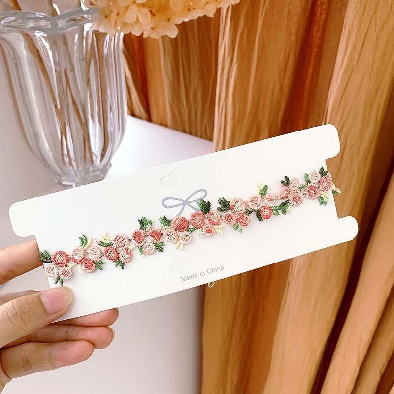 Korean Sweet Flower Lace Choker Necklace – Vintage Clavicle Wedding Jewelry Gift