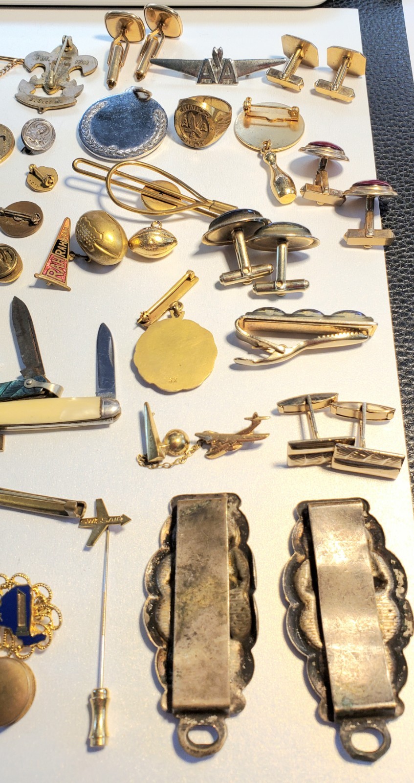 Antique, Vintage Mens Jewelry, Collectibles, Accessories Lot, Over 50 Pieces!