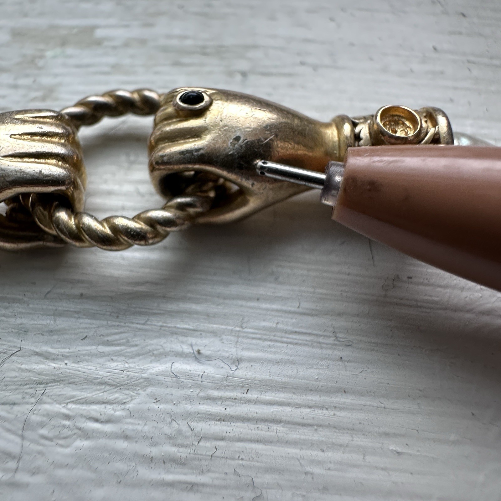 Missoma X Harris Reed 18k Gold Plate/ Natural Pearls In Good Hands Bracelet READ
