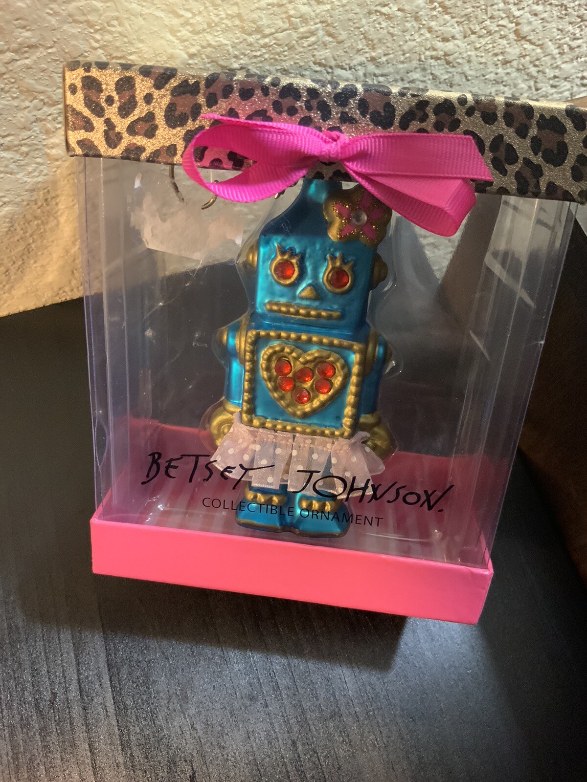 Betsey Johnson Blue Robot Ornament Extremely Rare – P2