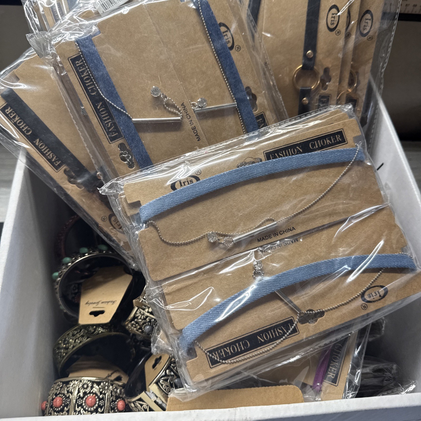 JEWELRY Lot All Chokers Or Bracelet Roughly 250 Pieces Fashion Wholesale Resale