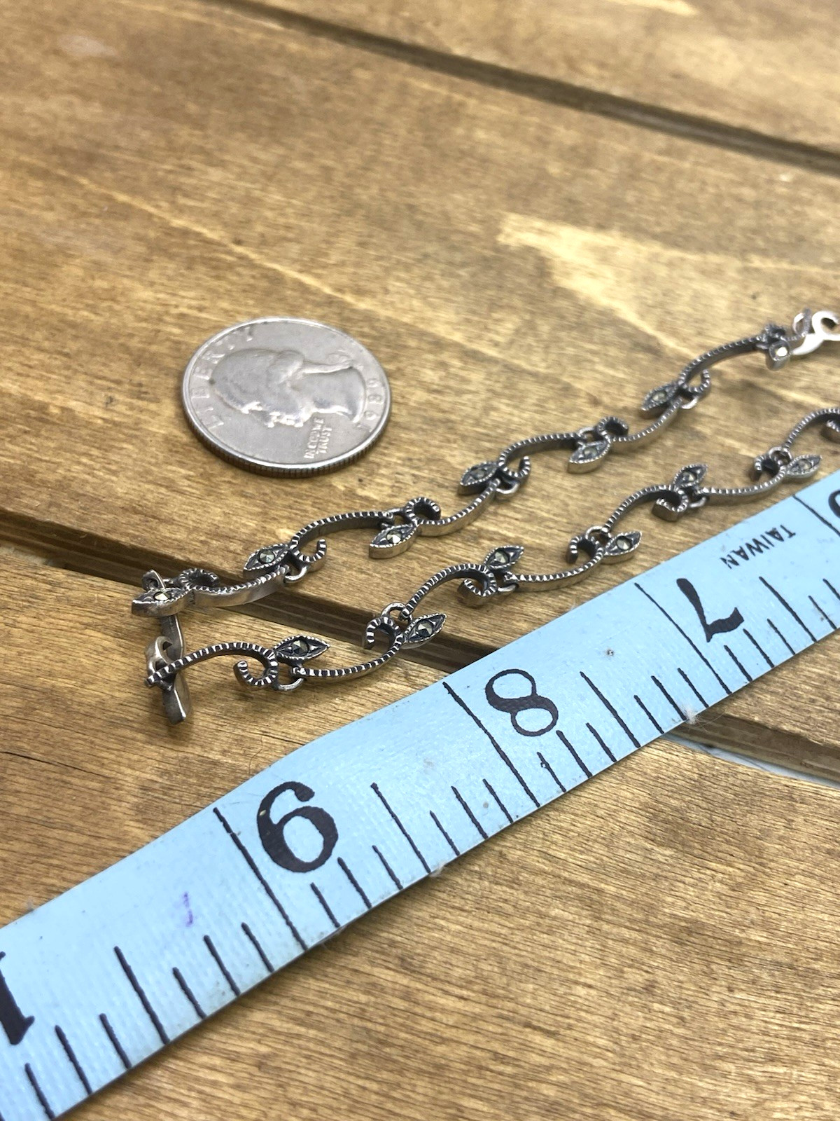 Vintage William Sherwin (WS) Signed Modernist Sterling Silver Necklace 20”