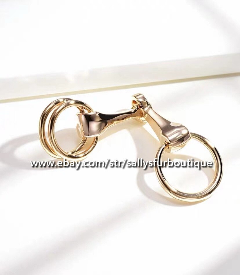 Sallys Quality 100% Copper Scarf Ring Horse Bit Buckles Brooch For Silk Scarves
