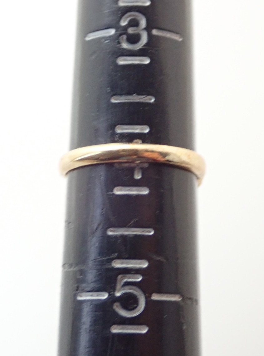 Vintage 10k Gold Filled Signet Initial Letter “R” Pinky Band Ring Sz 4