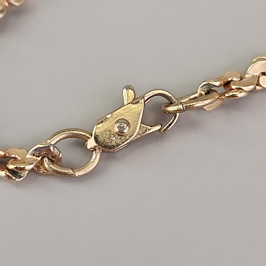 Vintage Triple Moon Face Pendant Necklace Crisscross Gold Tone Chain 22″